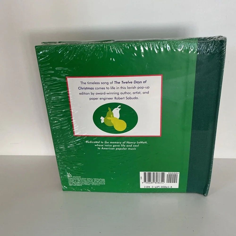 The 12 Days of Christmas Pop-Up Book Robert Sabuda Hardcover Vintage Sealed